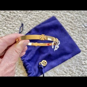 Tory Burch Gold Logo Bangle